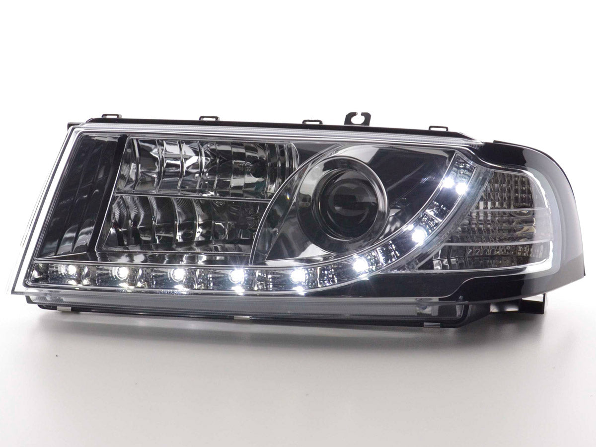Scheinwerfer Set Daylight LED TFL-Optik Skoda Octavia Typ 1Z 04-08 schwarz Scheinwerfer Set Daylight LED TFL-Optik Skoda Octavia Typ 1Z 04-08 schwarz